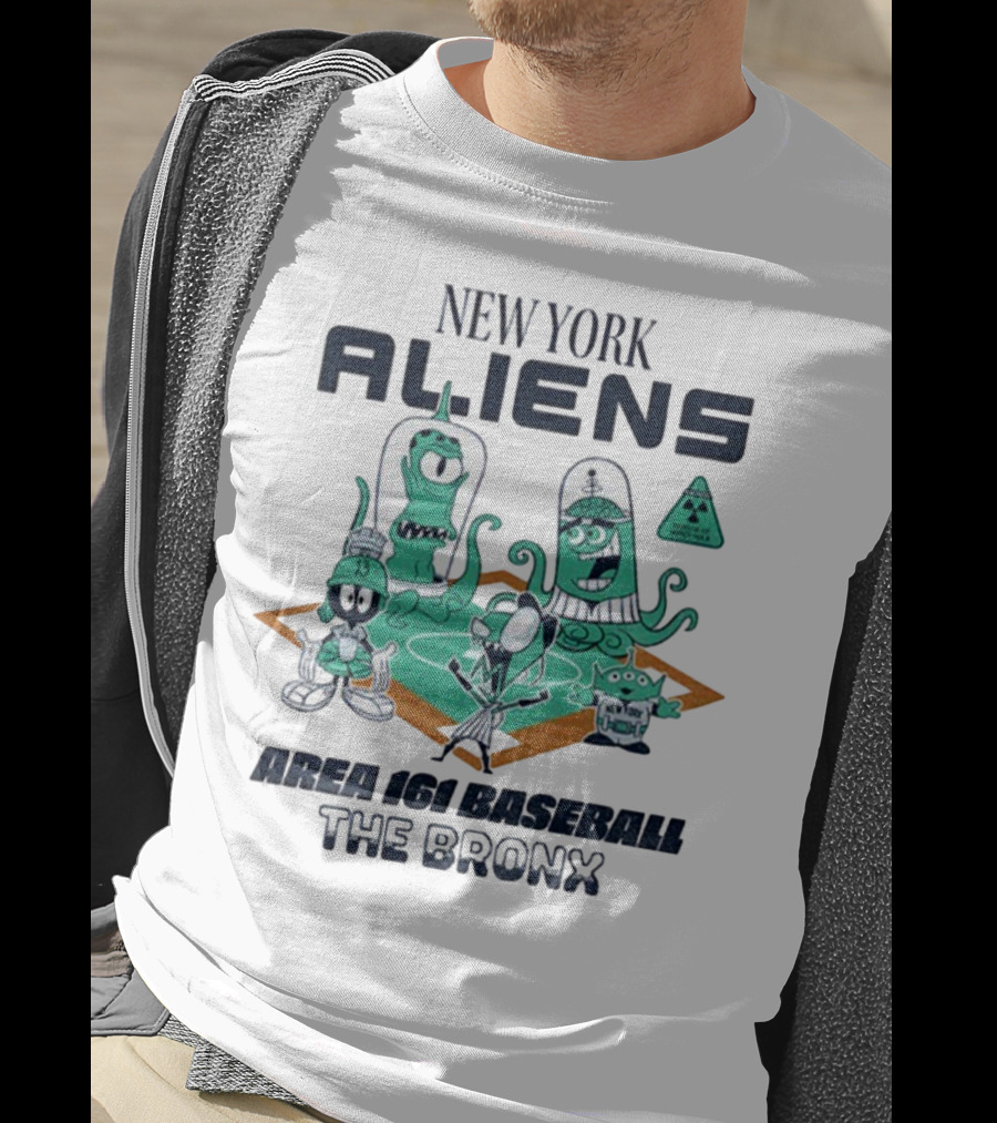 New York Aliens Area 161 Baseball The Bronx T-Shirt