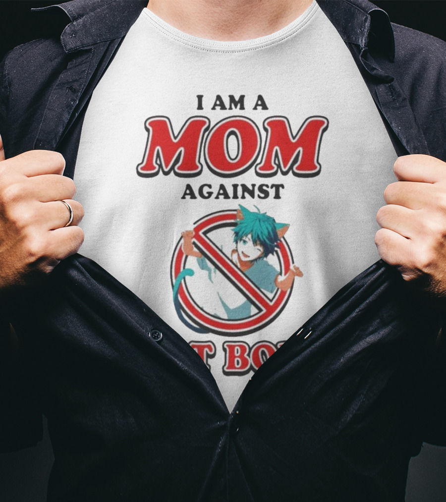 I Am A Mom Against Cat Boys Anime Waifus T-Shirt