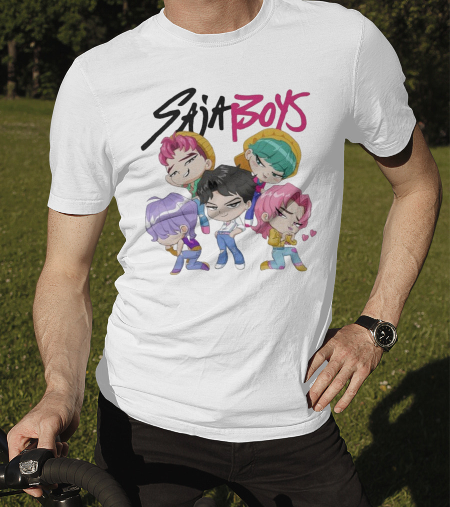 KPop Saja Boys Chibi Demon Hunters Characters T-Shirt