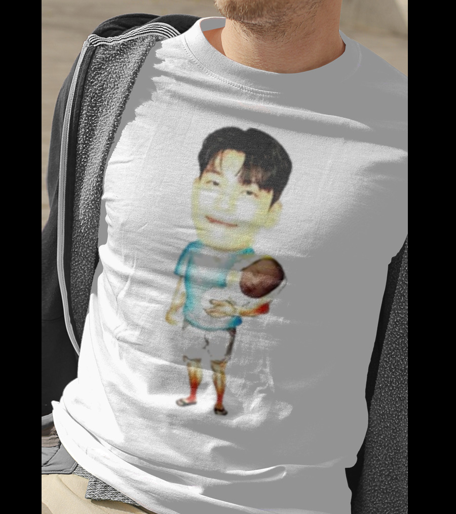 Papa Front Man Squid Game Player 222 Wi Ha Carrying Baby T-Shirt