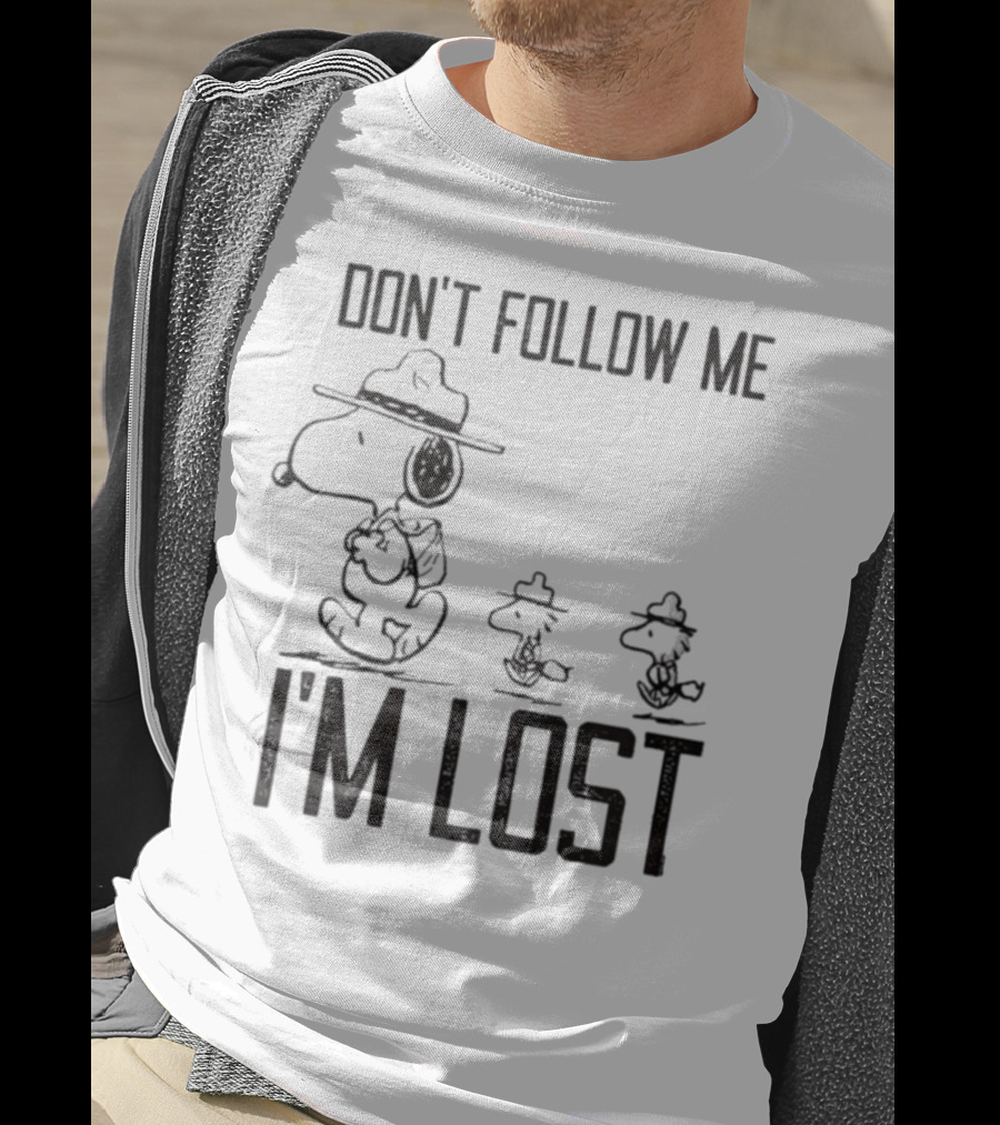Snoopy Woodstock Peanuts Don’t Follow Me I’m Lost T-Shirt