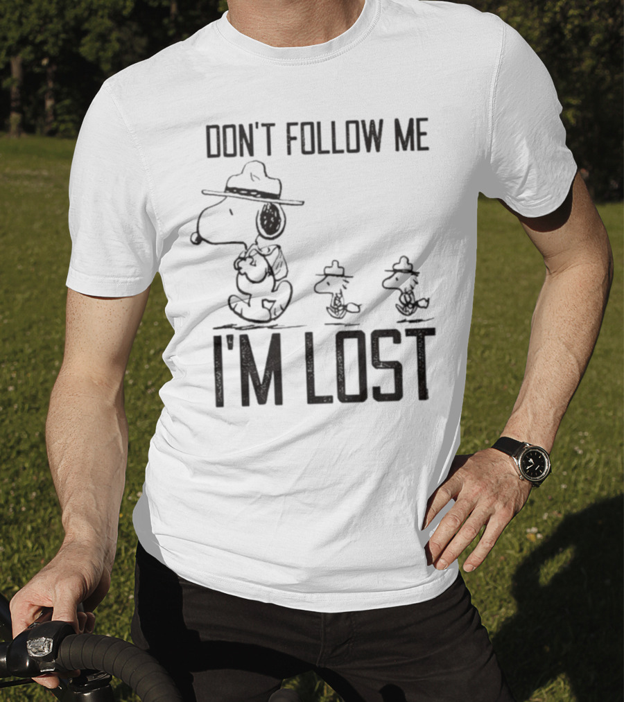 Snoopy Woodstock Peanuts Don’t Follow Me I’m Lost T-Shirt