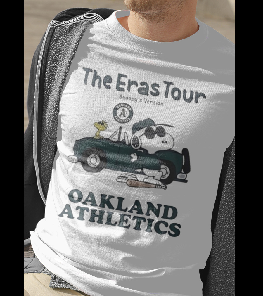 The Eras Tour Snoopy Version Oakland Athletics Peanuts Woodstock T-Shirt