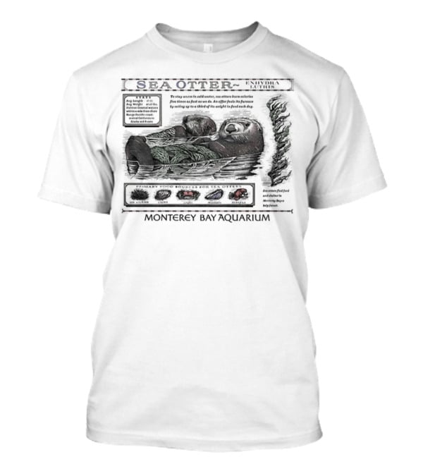Sea Otter Taylor Facts Monterey Bay Aquarium T-Shirt