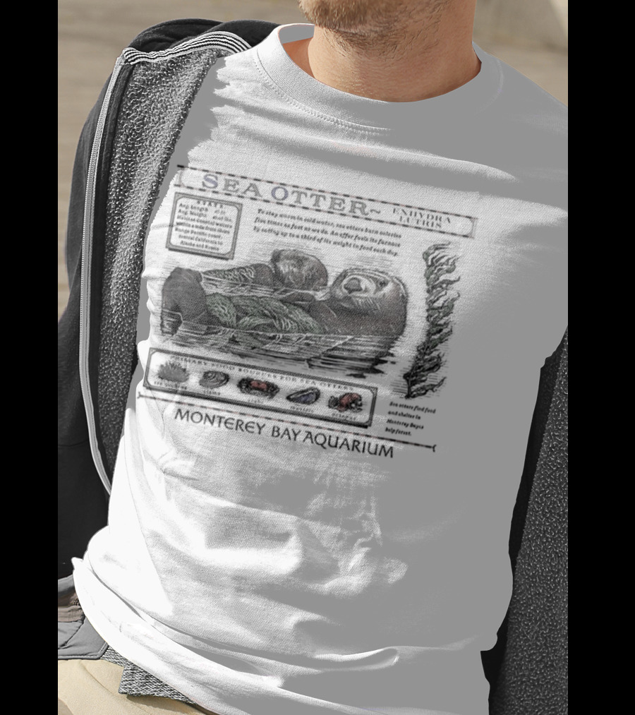 Sea Otter Taylor Facts Monterey Bay Aquarium T-Shirt