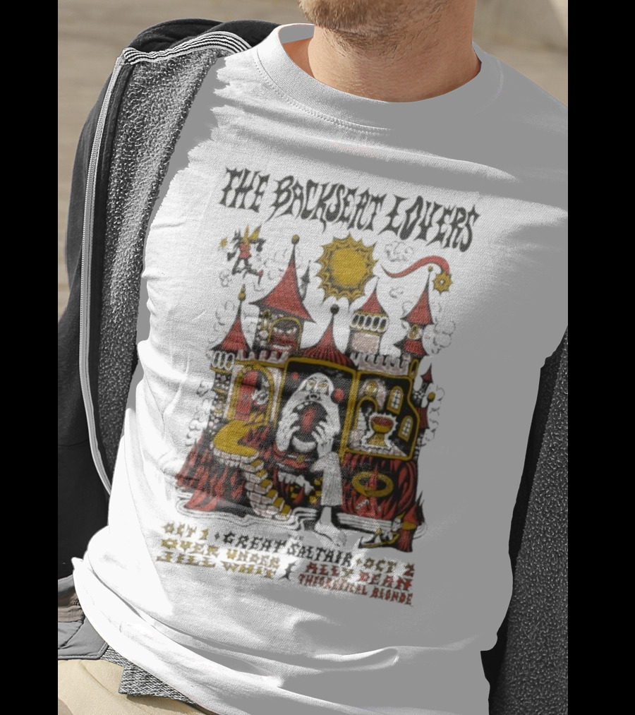 The Backseat Lovers Tour Unique Castle Artwork Oct 1 And 2 2025 T-Shirt