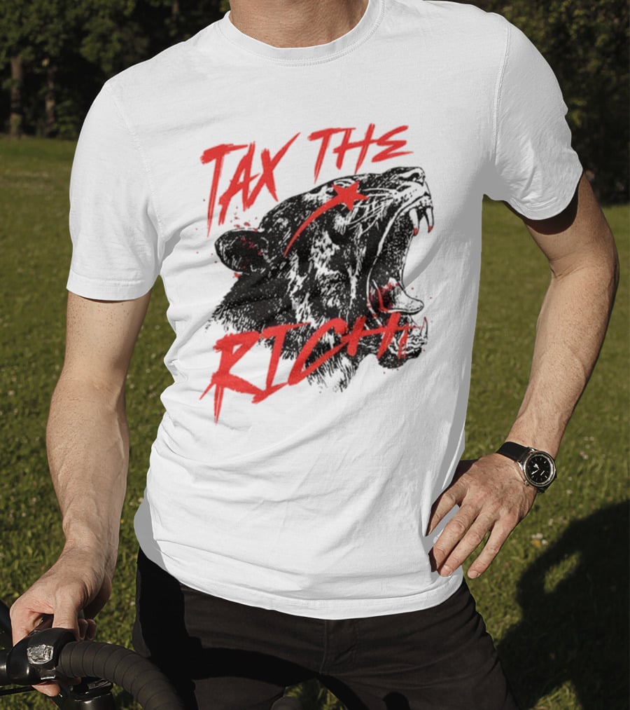 Tax The Rich Tiger Roar Anti Billionaire T-Shirt