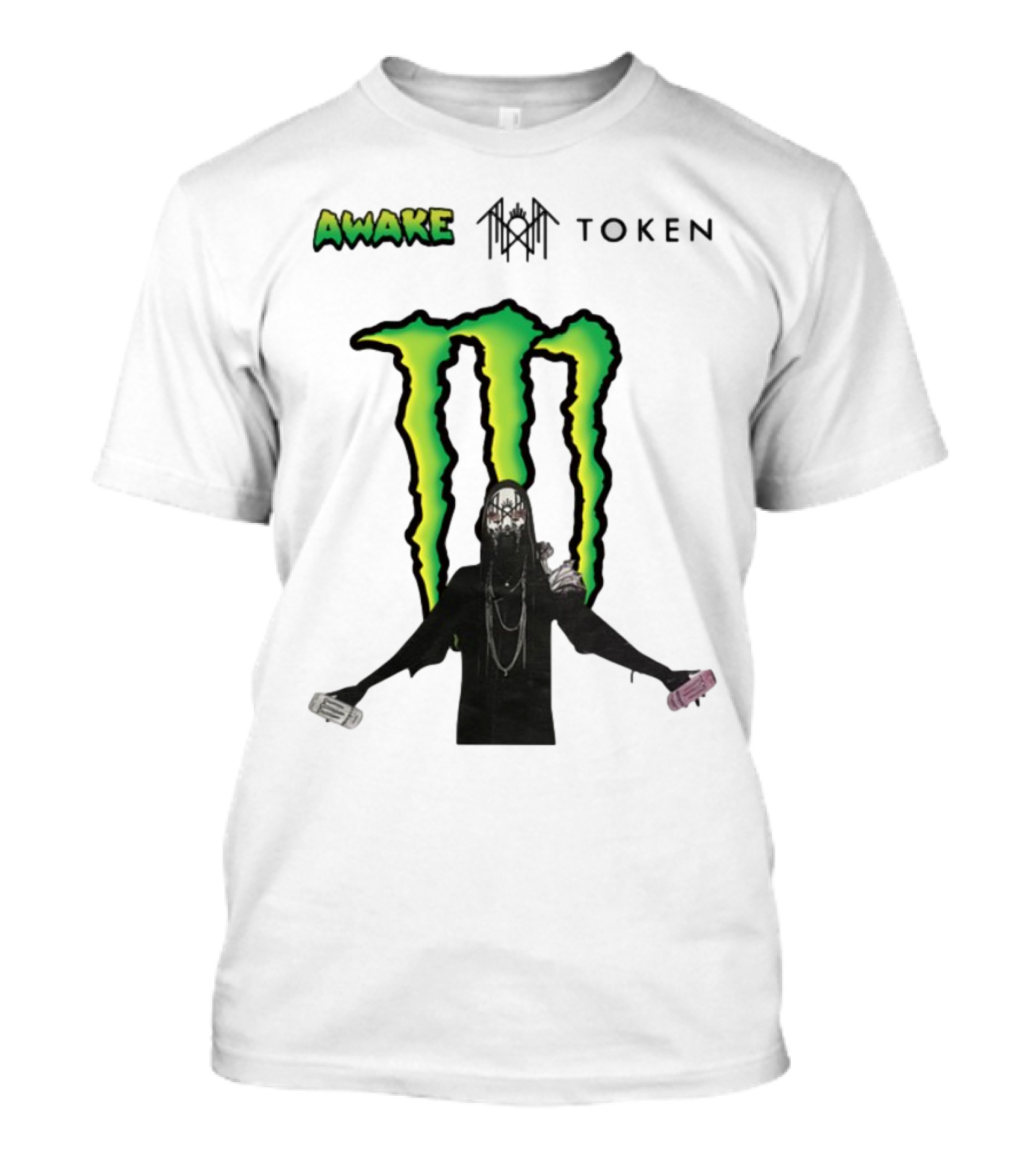 Awake Token Monster Energy Hooded Figure T-Shirt