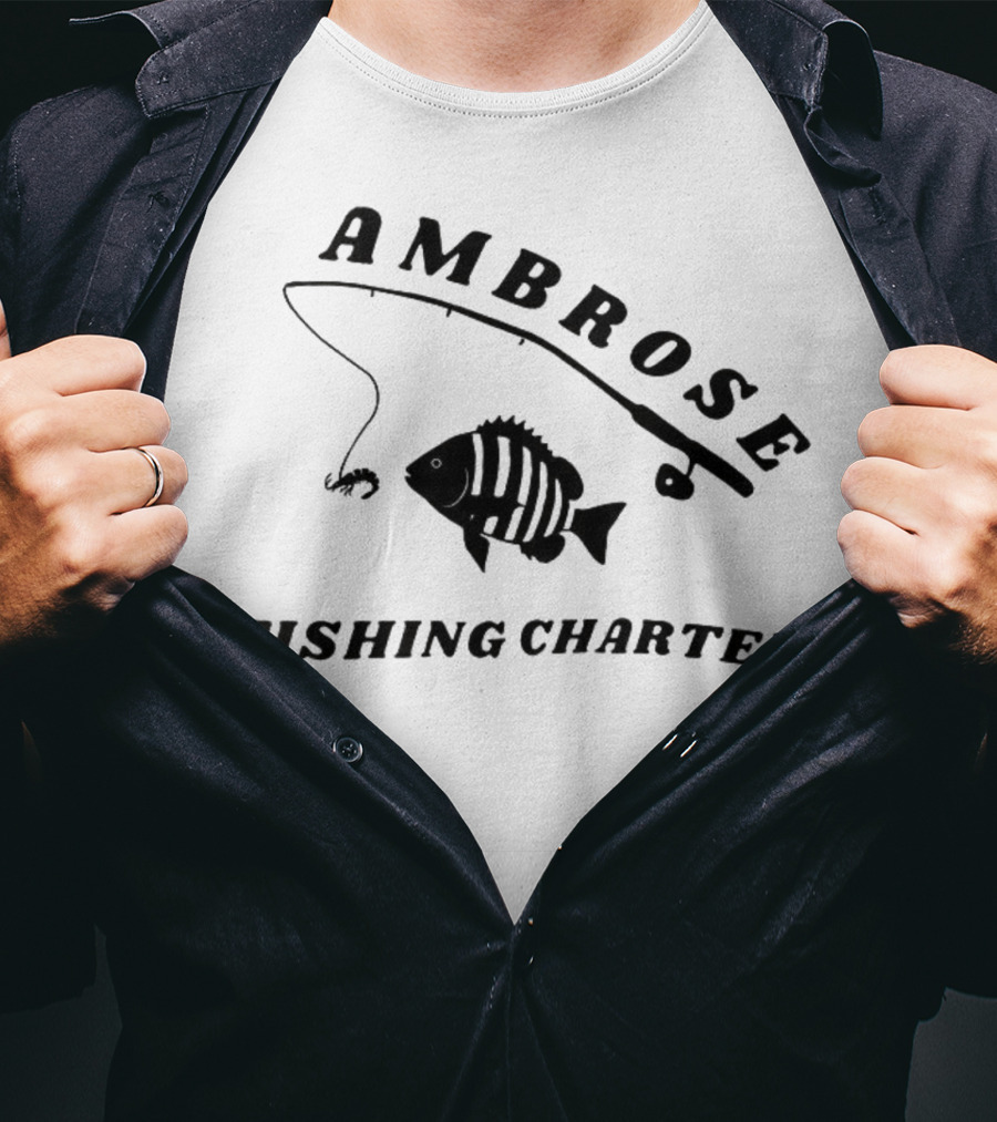 Ambrose Fishing Charter Fun Angling Adventure T-Shirt