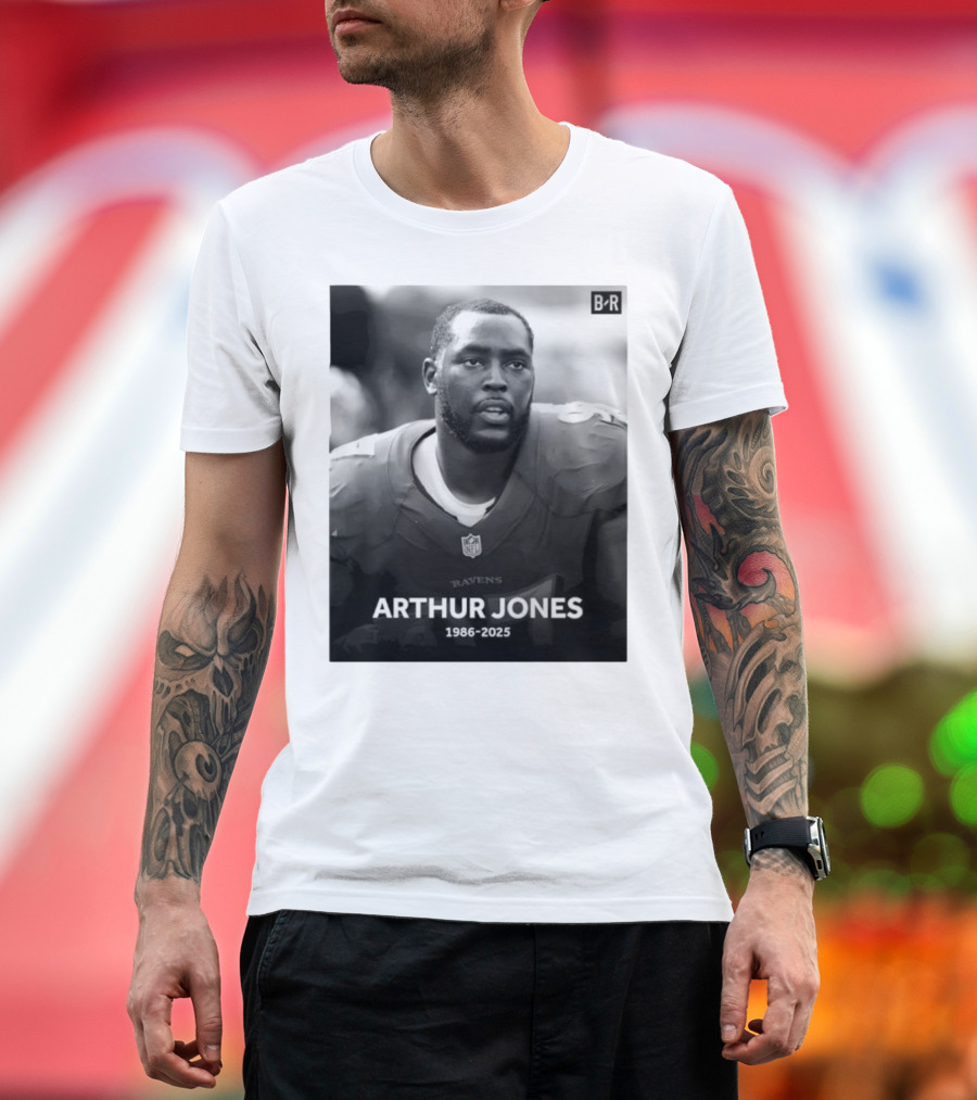 Arthur Jones Baltimore Ravens NFL Player Tribute 1986-2025 T-Shirt
