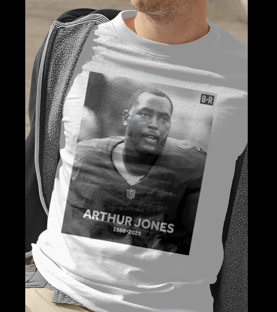 Arthur Jones Baltimore Ravens NFL Player Tribute 1986-2025 T-Shirt