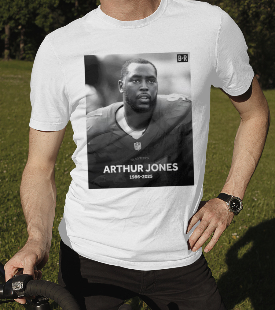 Arthur Jones Baltimore Ravens NFL Player Tribute 1986-2025 T-Shirt