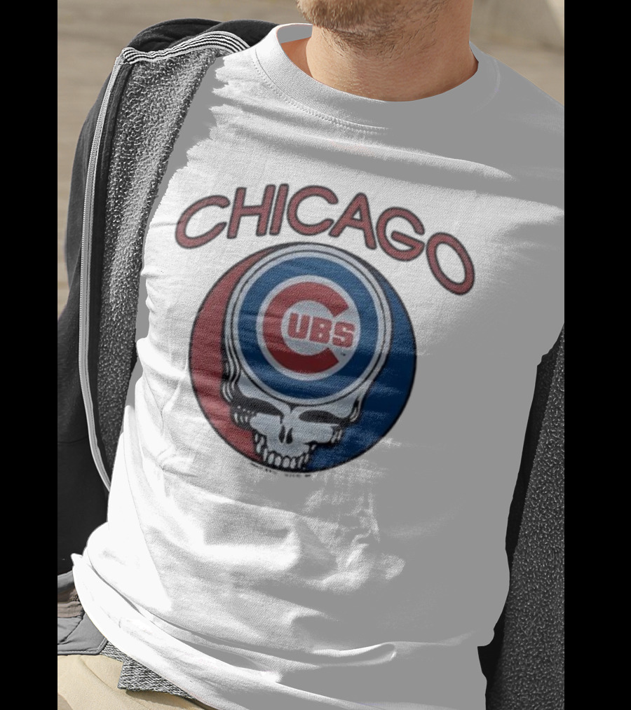 Chicago Cubs Grateful Dead Collaboration Steal Your Base Skull T-Shirt
