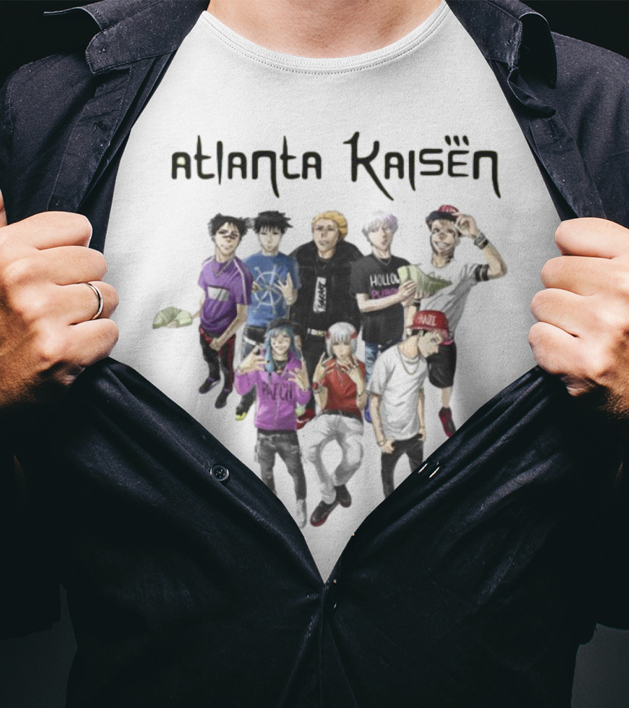 Goofyahhtees Atlanta Kaisen Anime Character Group With Fashion Styles T-Shirt