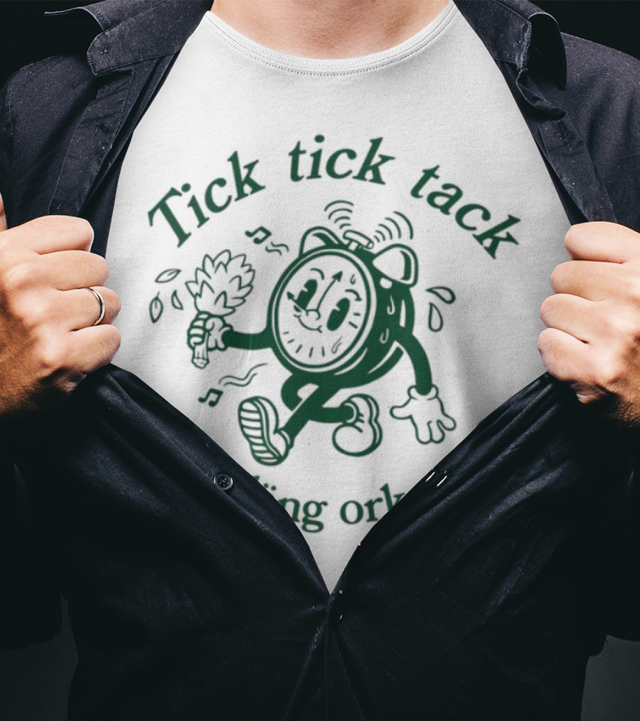 Tick Tick Tack Hur Läng Orkar Du Cartoon Character T-Shirt