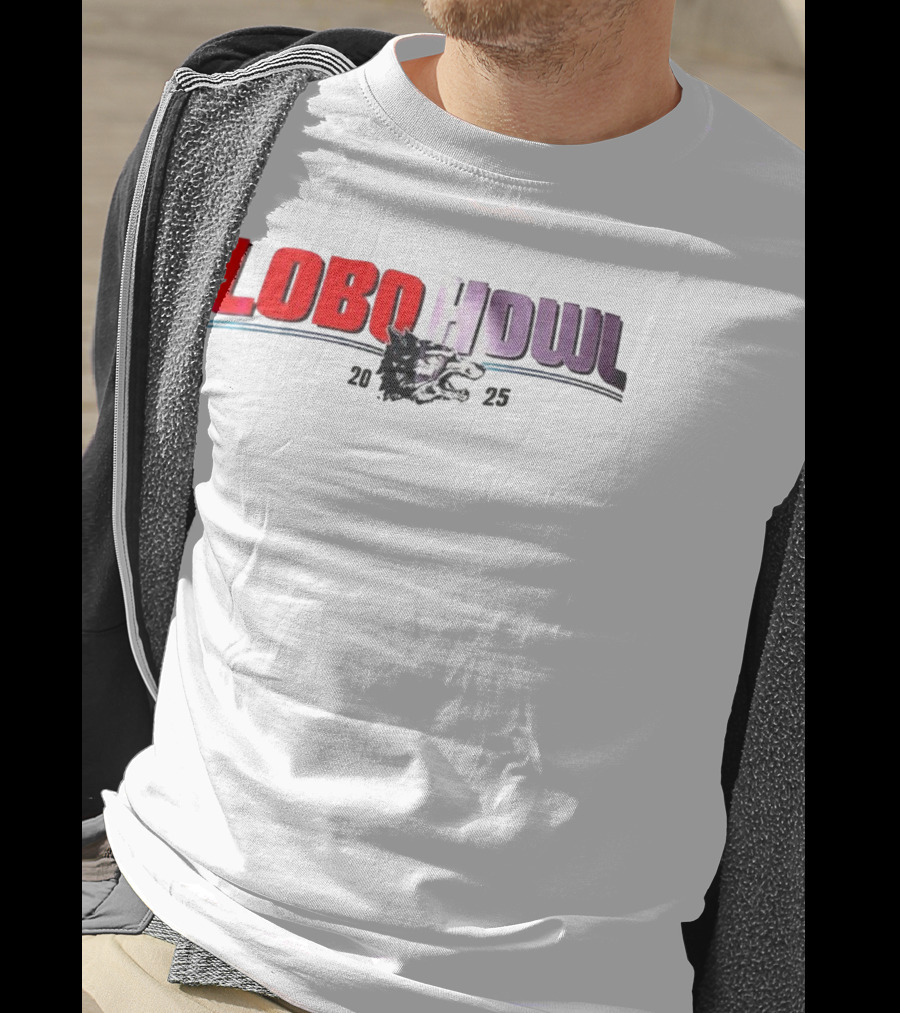 Lobo Howl 2025 Wolf Head Logo Red Purple T-Shirt