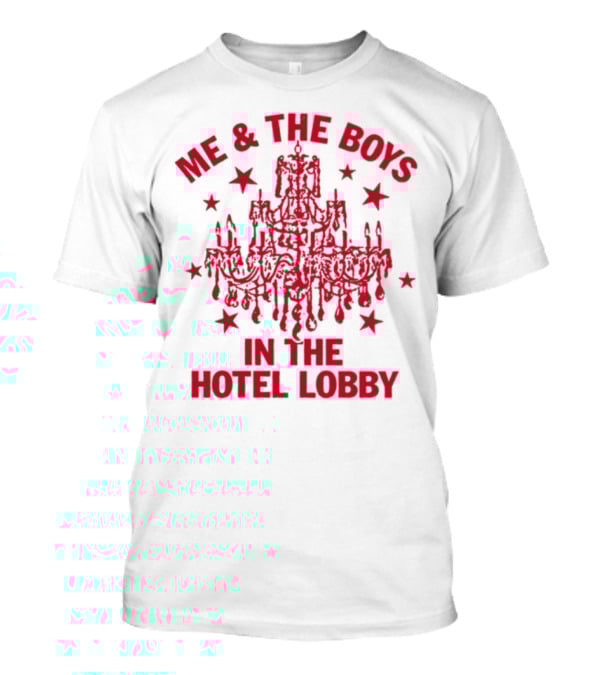 Me & The Boys In The Hotel Lobby Chandelier And Stars T-Shirt