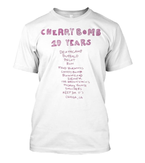 Cherry Bomb 10 Years Seatac Wa Emerald Ballet Band Road Running Cherry Bomb Groveland Deer Lake The Running Running Sandy Space ASA O's Omaha Ca T-Shirt
