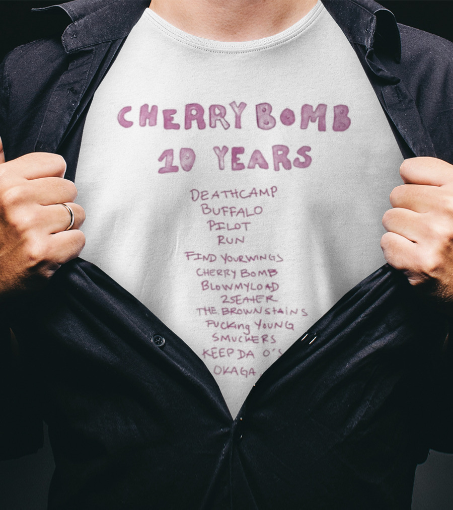 Cherry Bomb 10 Years Seatac Wa Emerald Ballet Band Road Running Cherry Bomb Groveland Deer Lake The Running Running Sandy Space ASA O's Omaha Ca T-Shirt