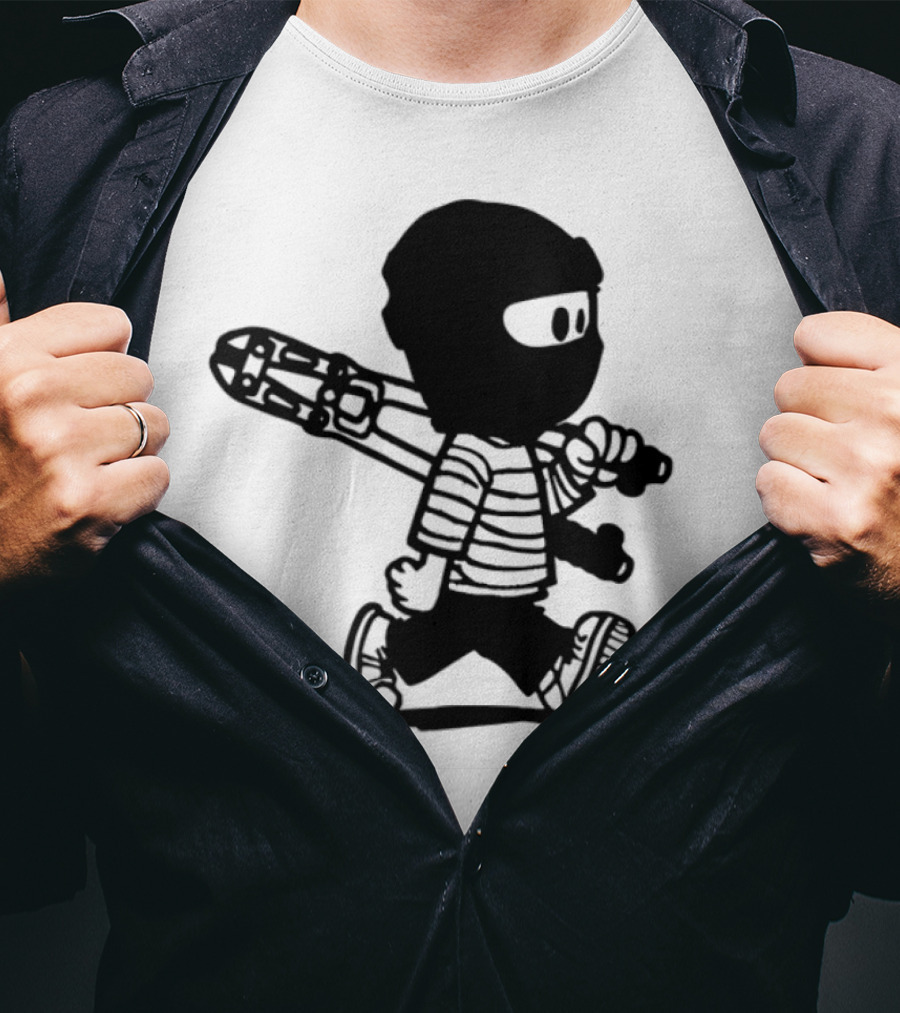 Krime_1 Calvin Streetwear Retro Car Graphic Style T-Shirt