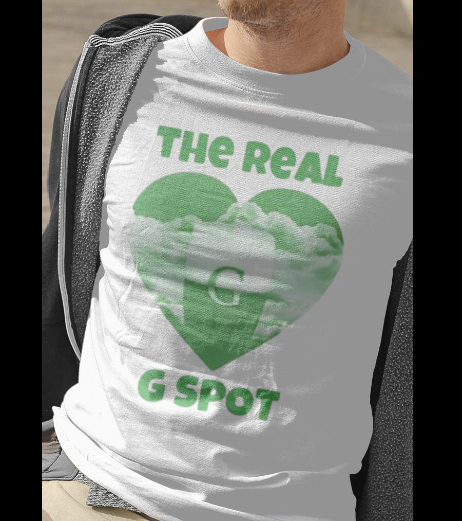 The Real G Spot Green Heart Cloud Pint T-Shirt