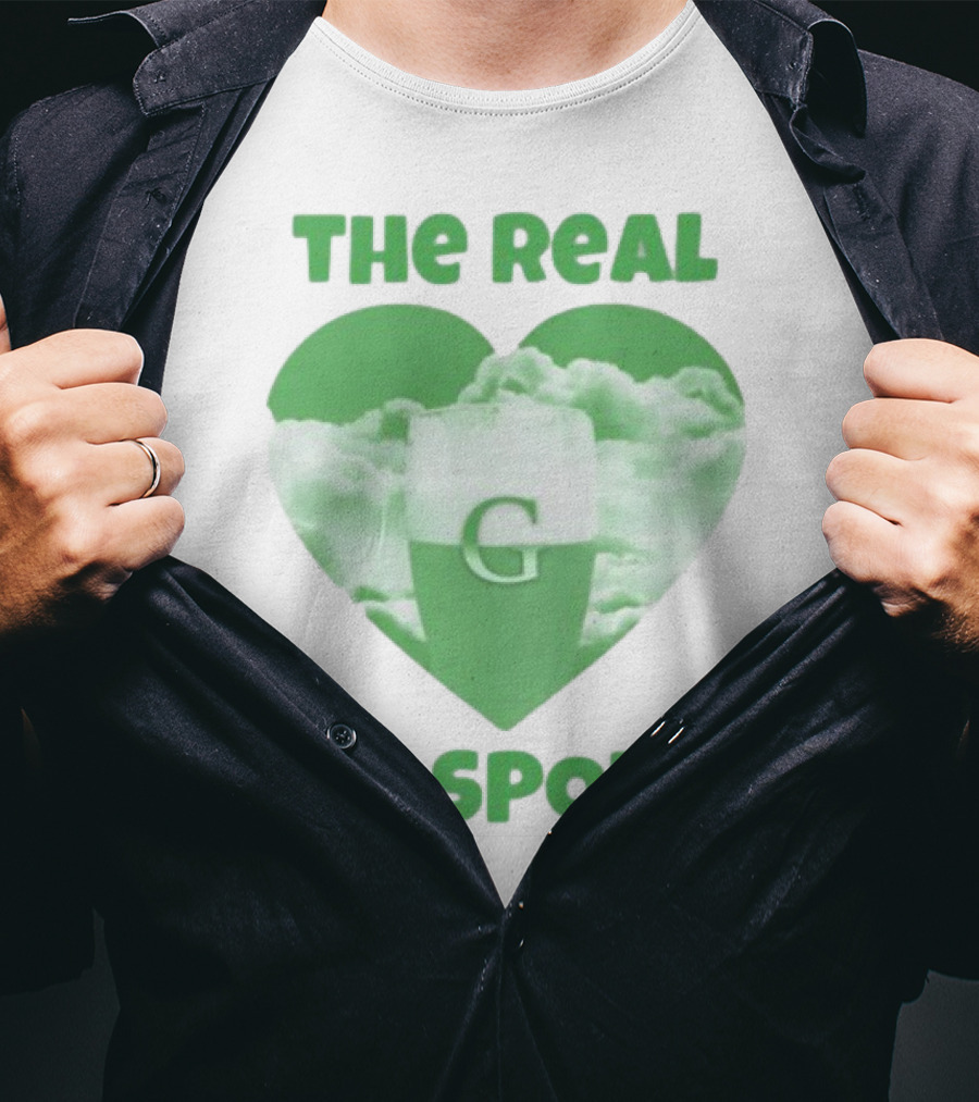 The Real G Spot Green Heart Cloud Pint T-Shirt