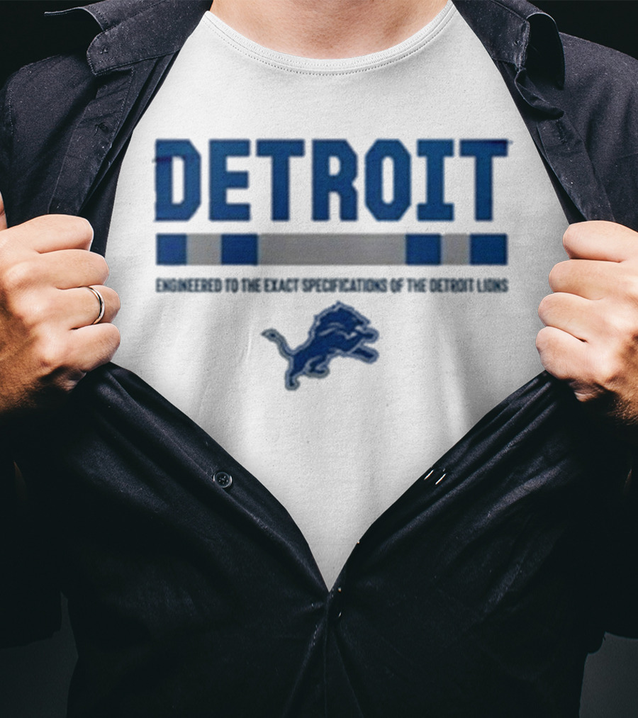 Detroit Lions Engineered To The Exact Specifications Barry Sanders T-Shirt