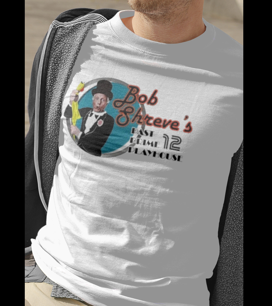 Bob Shreve’s Past Prime Playhouse Vintage TV Show Nostalgia T-Shirt