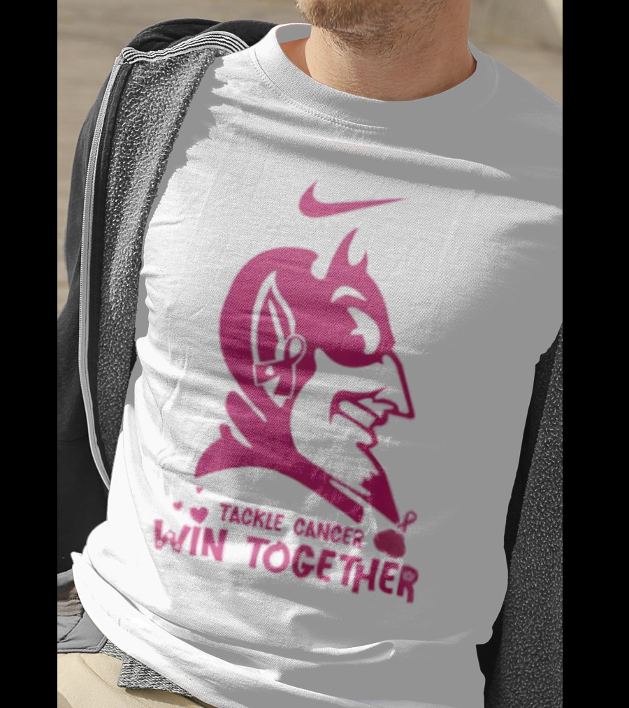 Duke Blue Devils Nike Tackle Cancer Win Together In October We Wear Pink T-Shirt