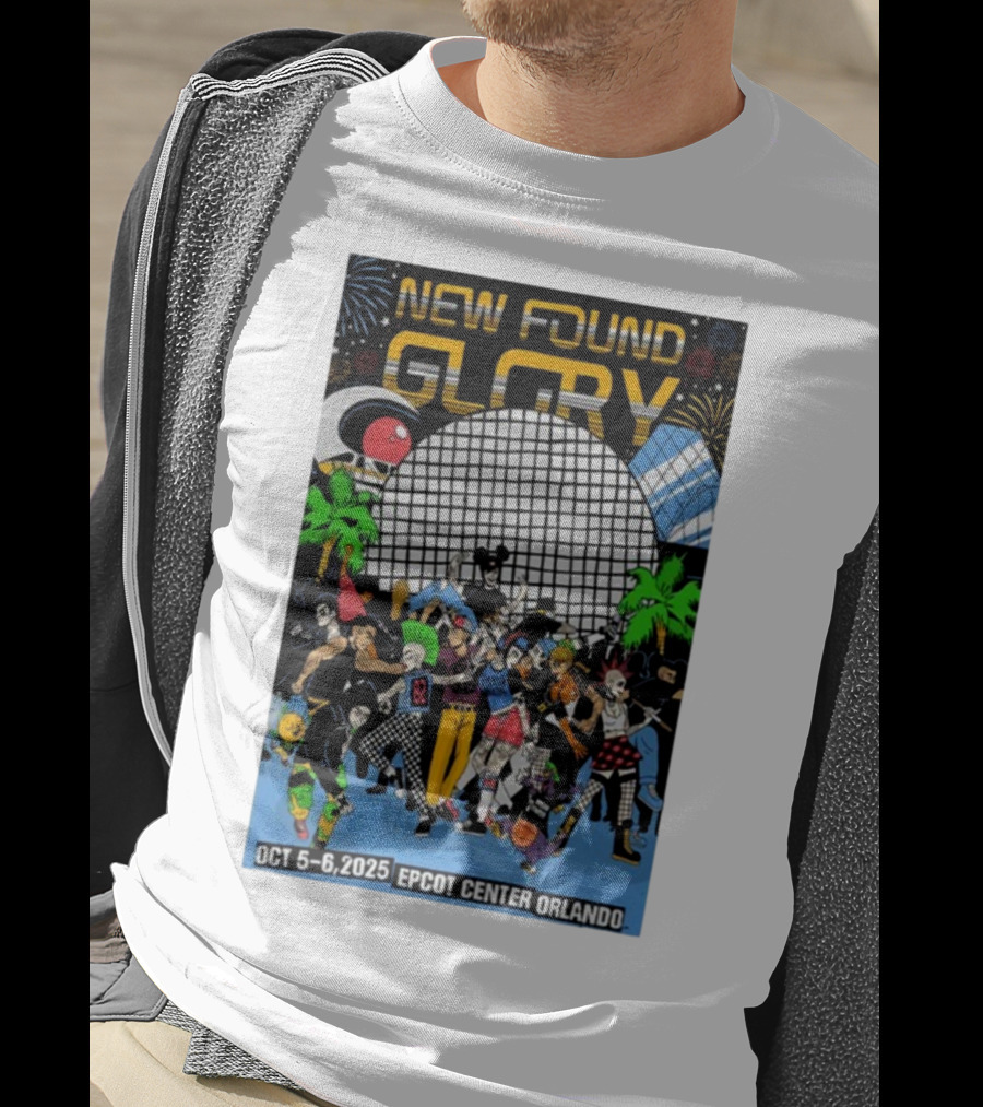 New Found Glory Epcot Center Orlando Oct 5-6 2025 Event Celebration T-Shirt