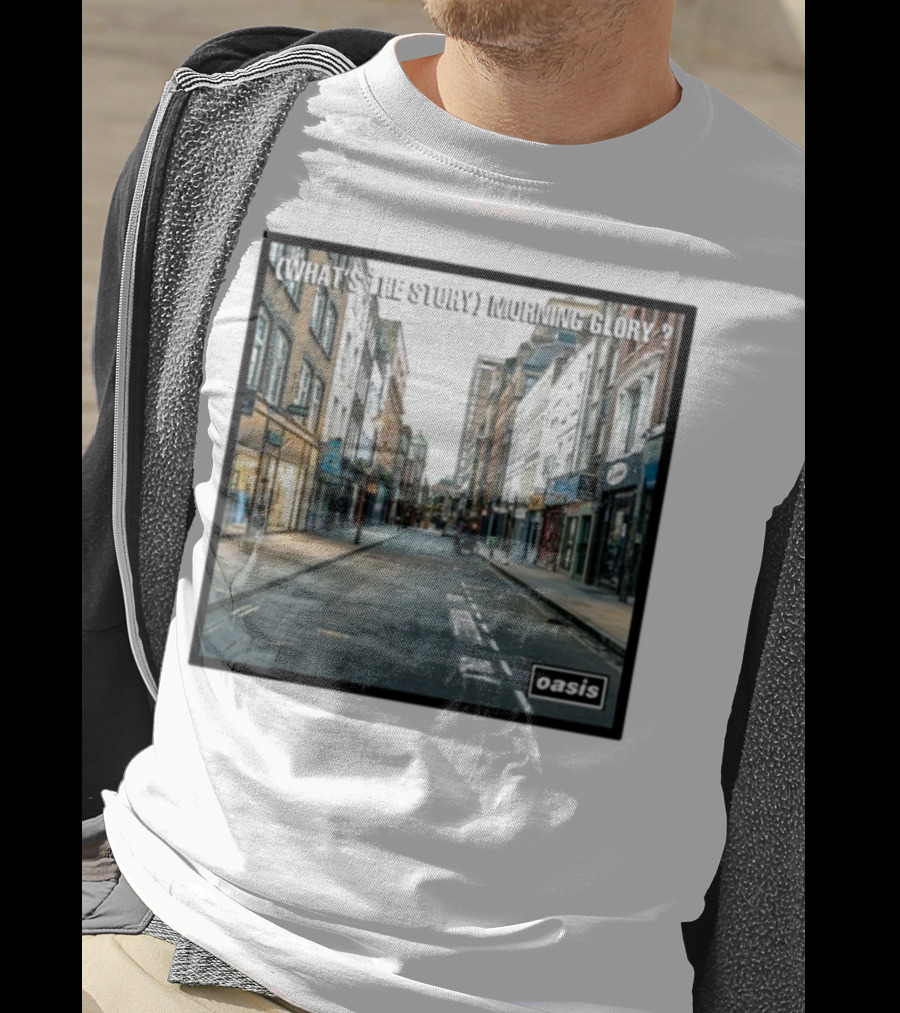 Oasis What's The Story Morning Glory Berwick Street Album Art Classic Scene T-Shirt