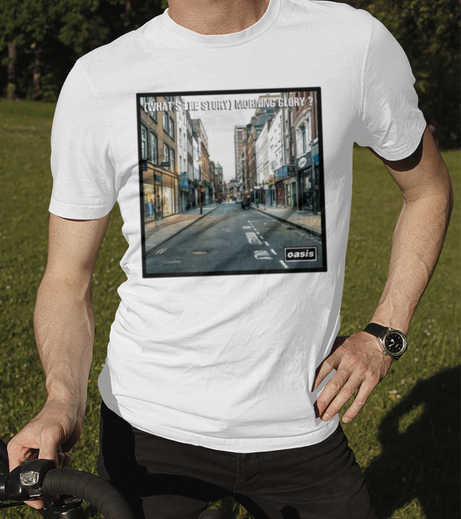 Oasis What's The Story Morning Glory Berwick Street Album Art Classic Scene T-Shirt