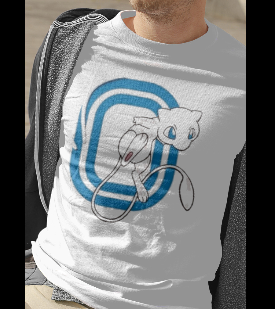 Overtime Pokémon Mew Blue Iconic Character Design T-Shirt