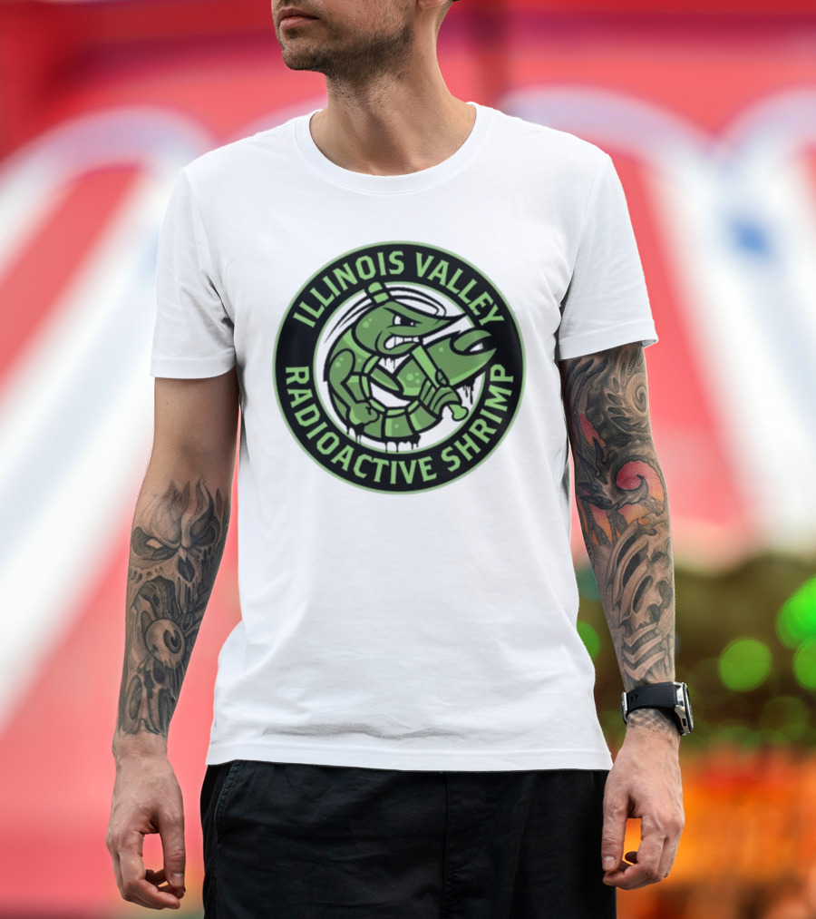 Illinois Valley Radioactive Pistol Shrimp Team Logo T-Shirt
