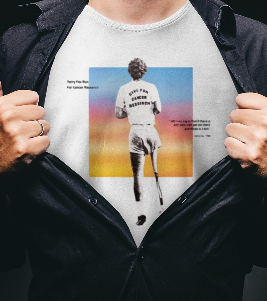 Ryan Reynolds Finish It 2025 Give For Cancer Research Terry Fox Run T-Shirt