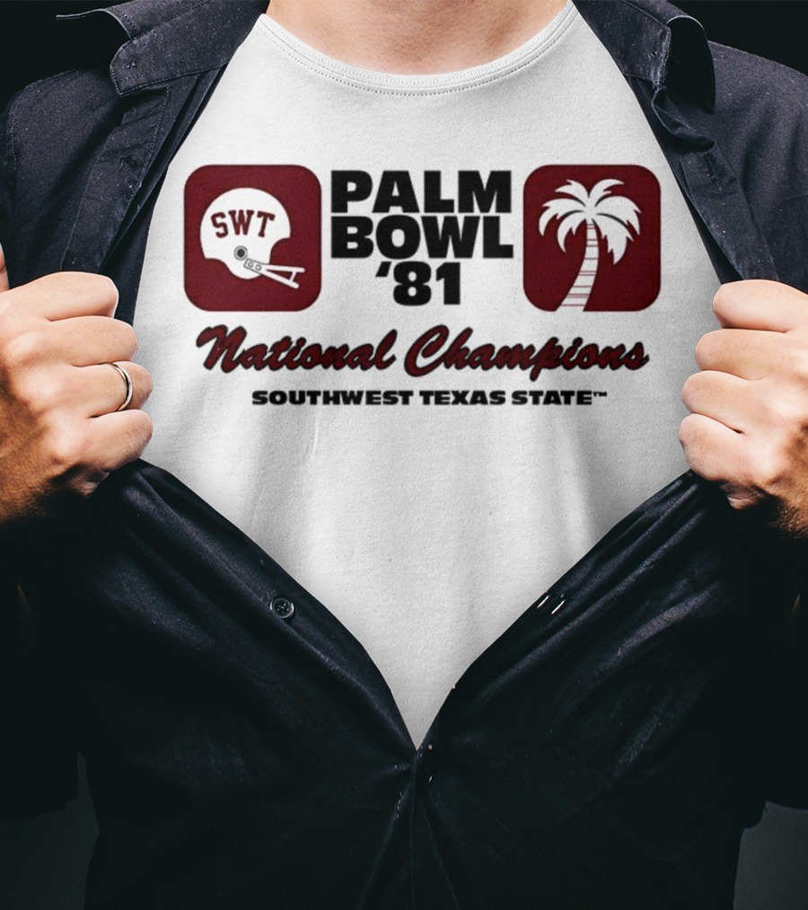 SWT 1981 Palm Bowl National Champions T-Shirt