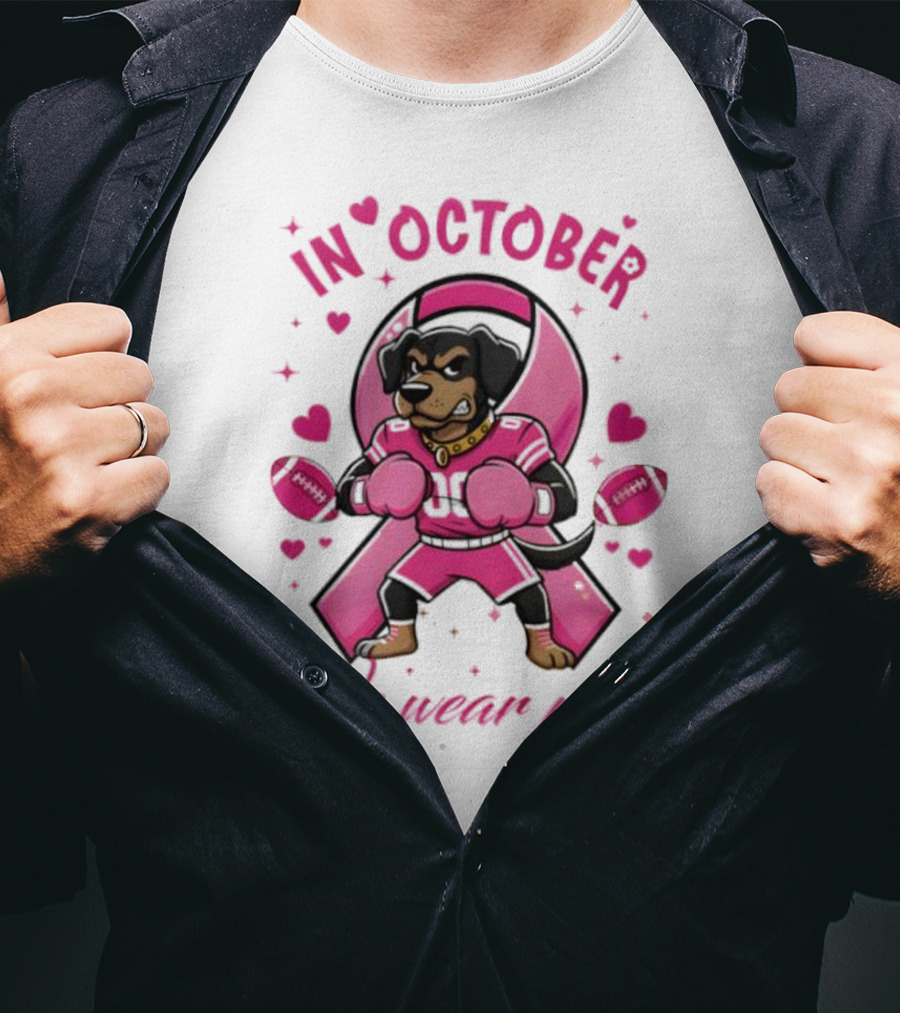 Tennessee Volunteers Breast Cancer Awareness In October We Wear Pink Tackle Cancer Score Hope T-Shirt