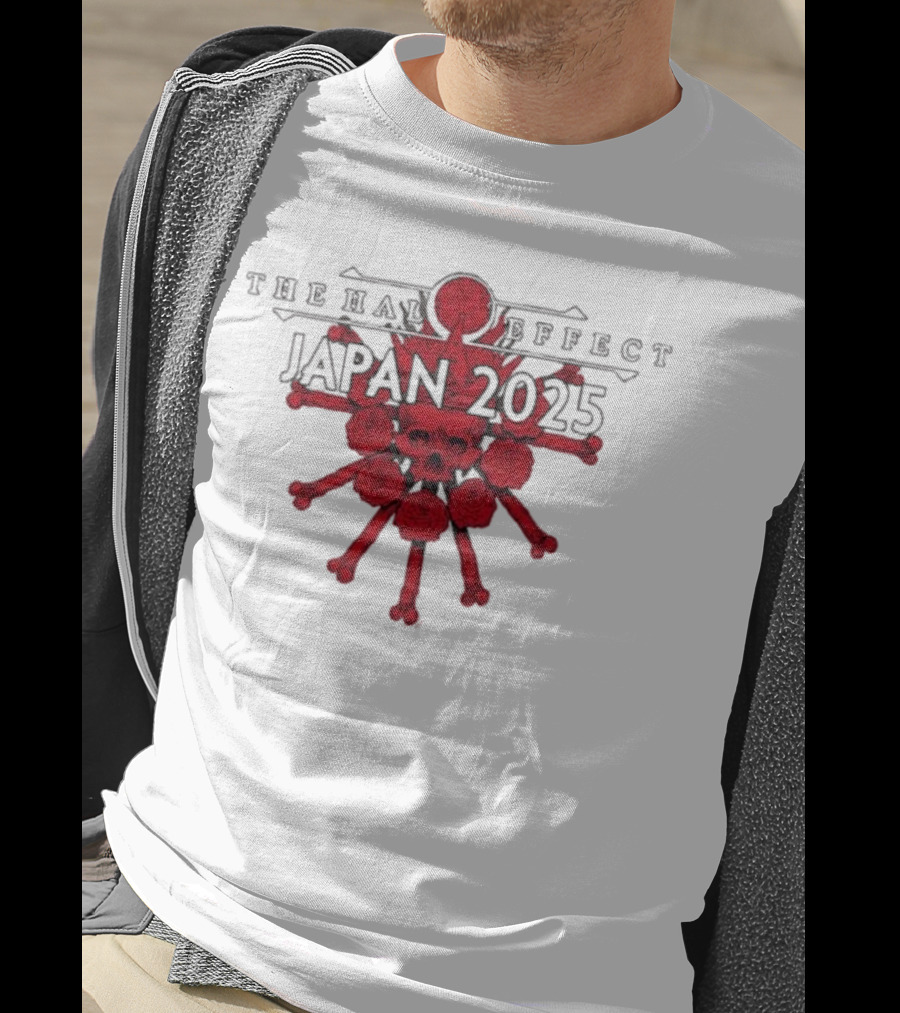 The Halo Effect Japan Tour 2025 Skull Osaka Big Cat Tokyo Toyosu Pit T-Shirt