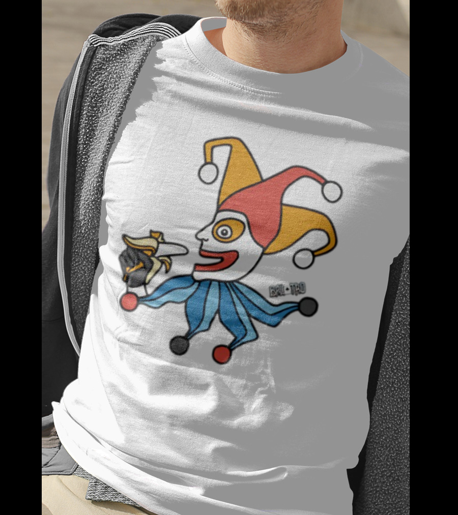 April Fools Jester With Banana Comic T-Shirt