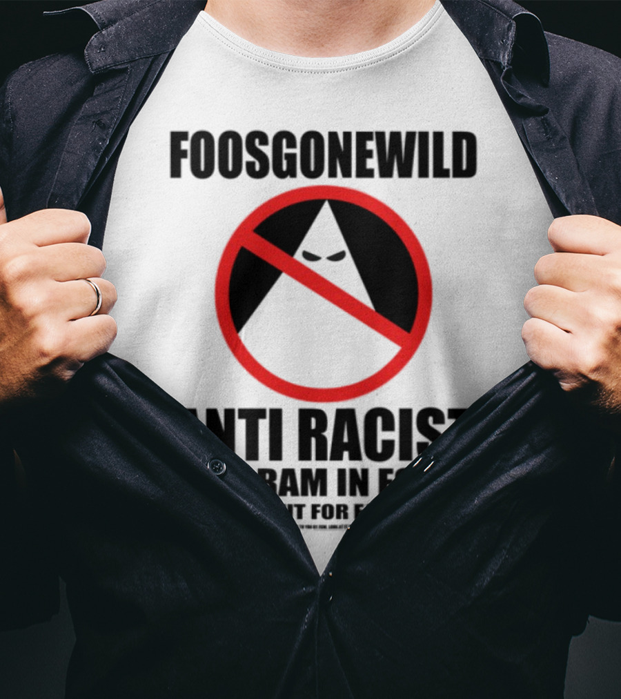 Foosgonewild Anti Racist Program No Face Symbol T-Shirt