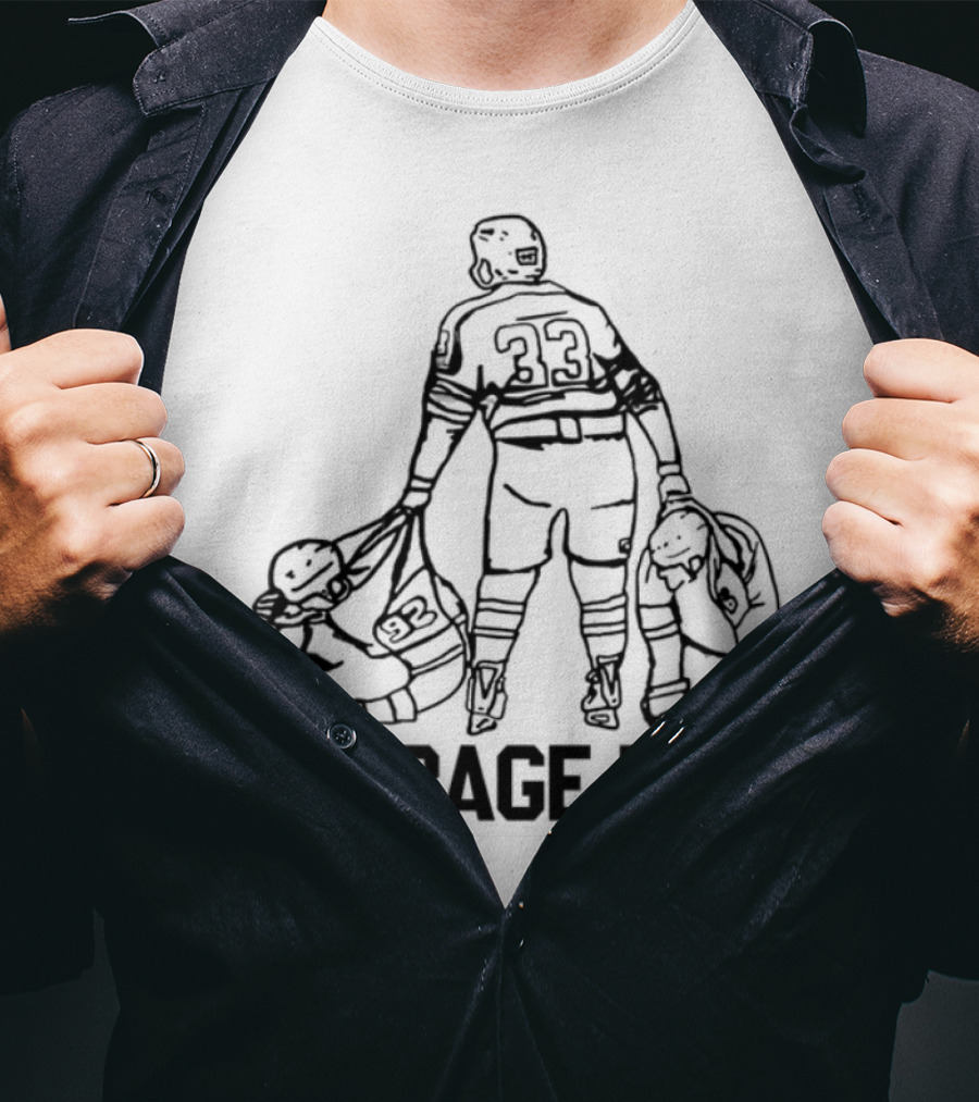 Garbage Hill Hockey Player With Stick And Bag T-Shirt