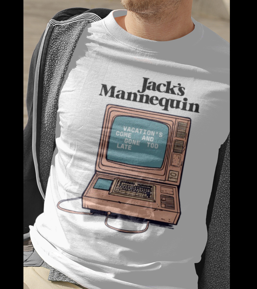 Jack's Mannequin Vacation Retro Computer Aesthetic T-Shirt