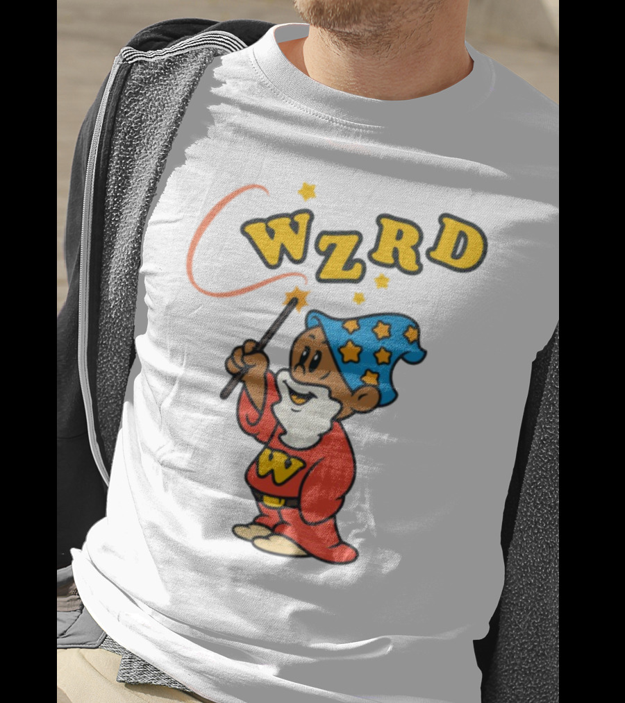 Kid Cudi WZRD Cartoon Wizard Wand Stars T-Shirt