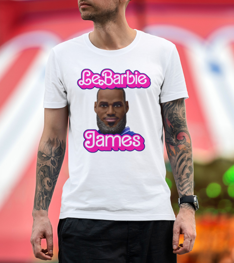 LeBarbie James Basketball Icon Parody T-Shirt