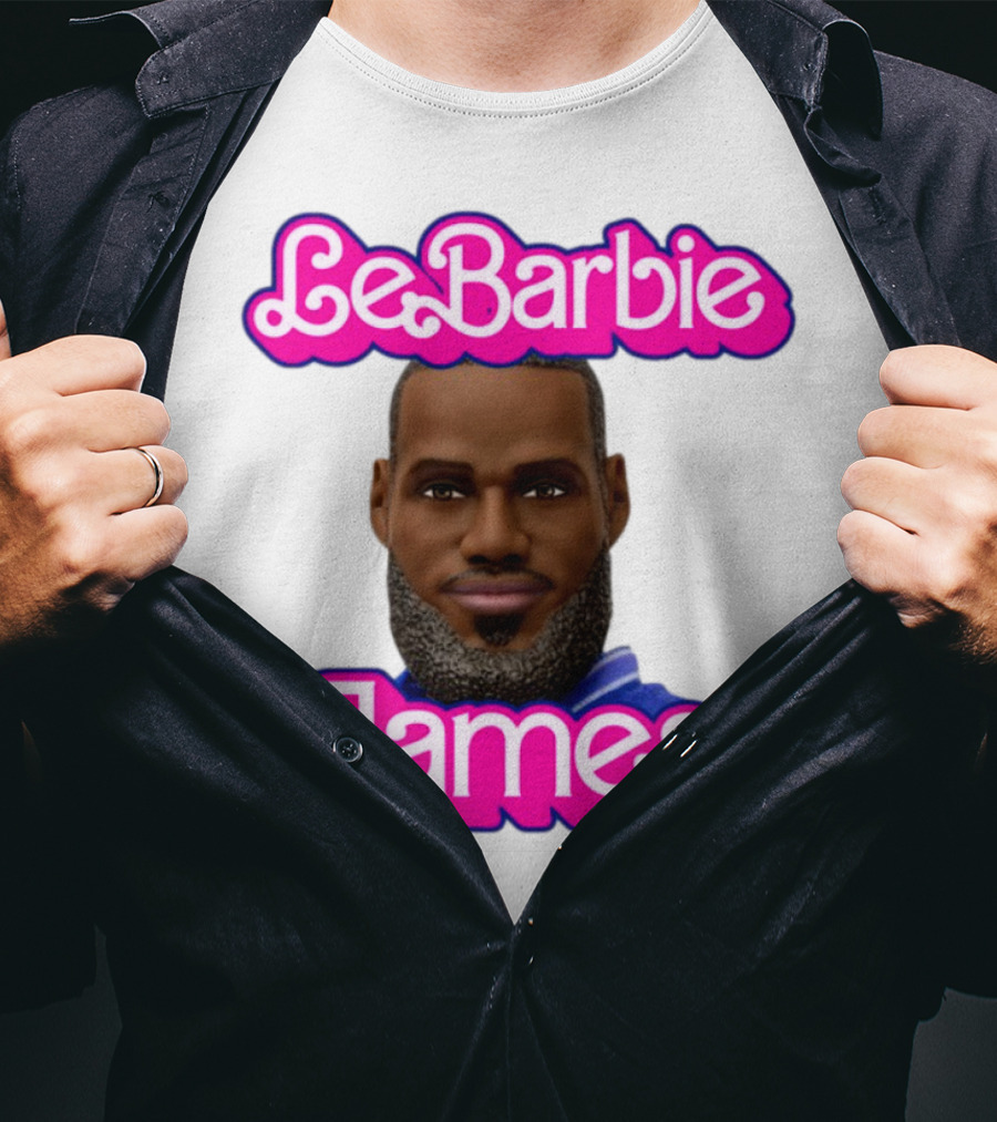 LeBarbie James Basketball Icon Parody T-Shirt