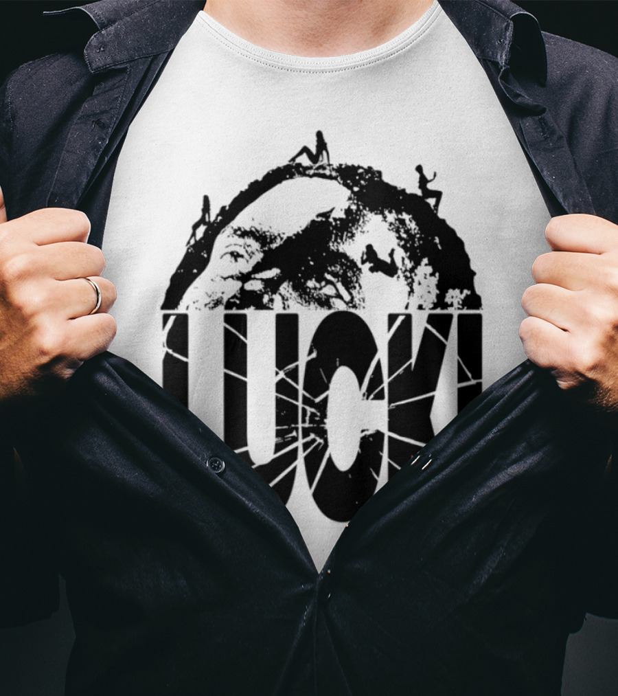 Lucki Vault White Lucki Text And Stars T-Shirt