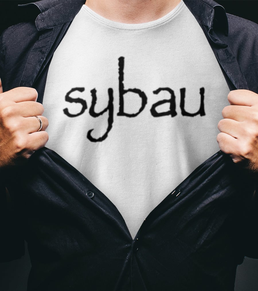 Ethanshirts Sybau Stylish Script Text T-Shirt