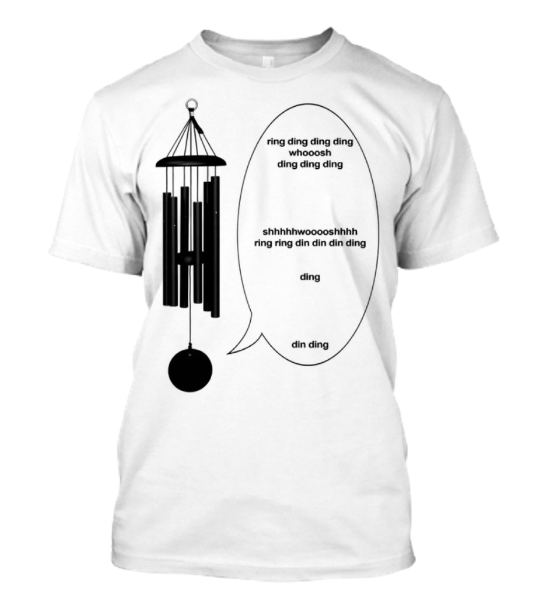 Henry Johnson Whooosh Ring Ding Ding Ding Wind Chime Sound Effect T-Shirt