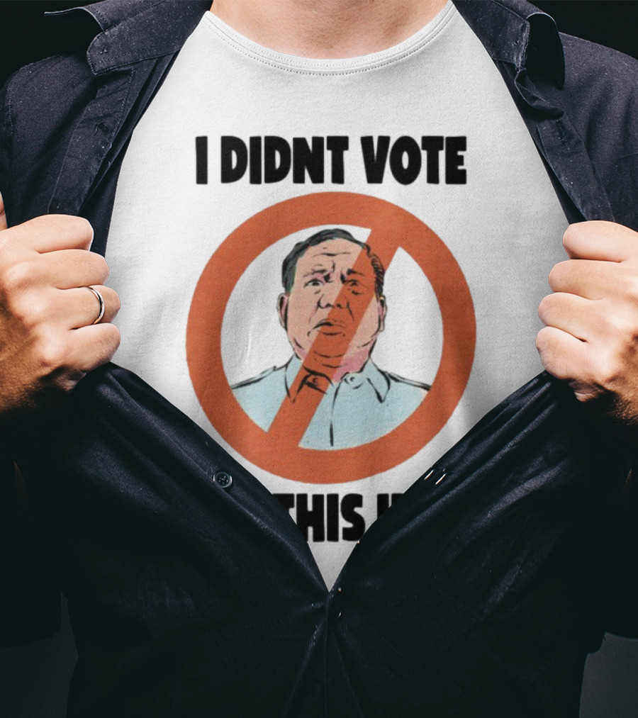I Didn't Vote For This Idiot No Symbol Political Statement T-Shirt
