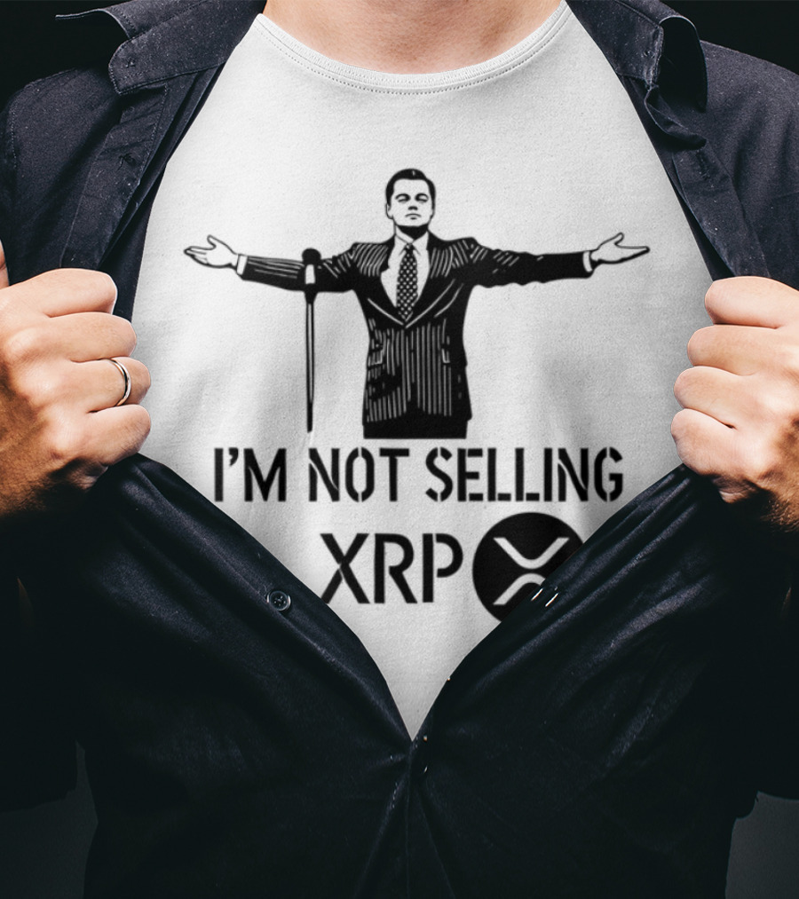 I'm Not Selling XRP Man With Outstretched Arms T-Shirt